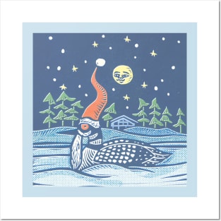 Christmas Loon Posters and Art